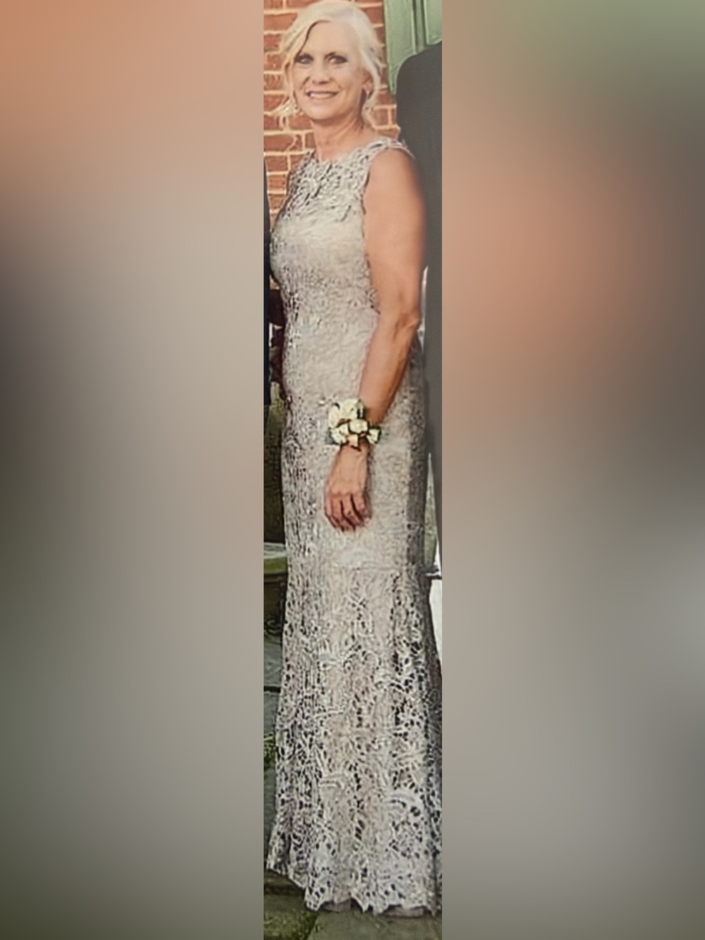 Calvin Klein Floral Lace Maxi Dress Size 4